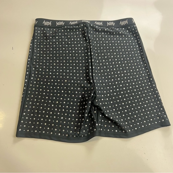 Yilty women’s black bike glitter shorts 2X m130-6 - Picture 2 of 4